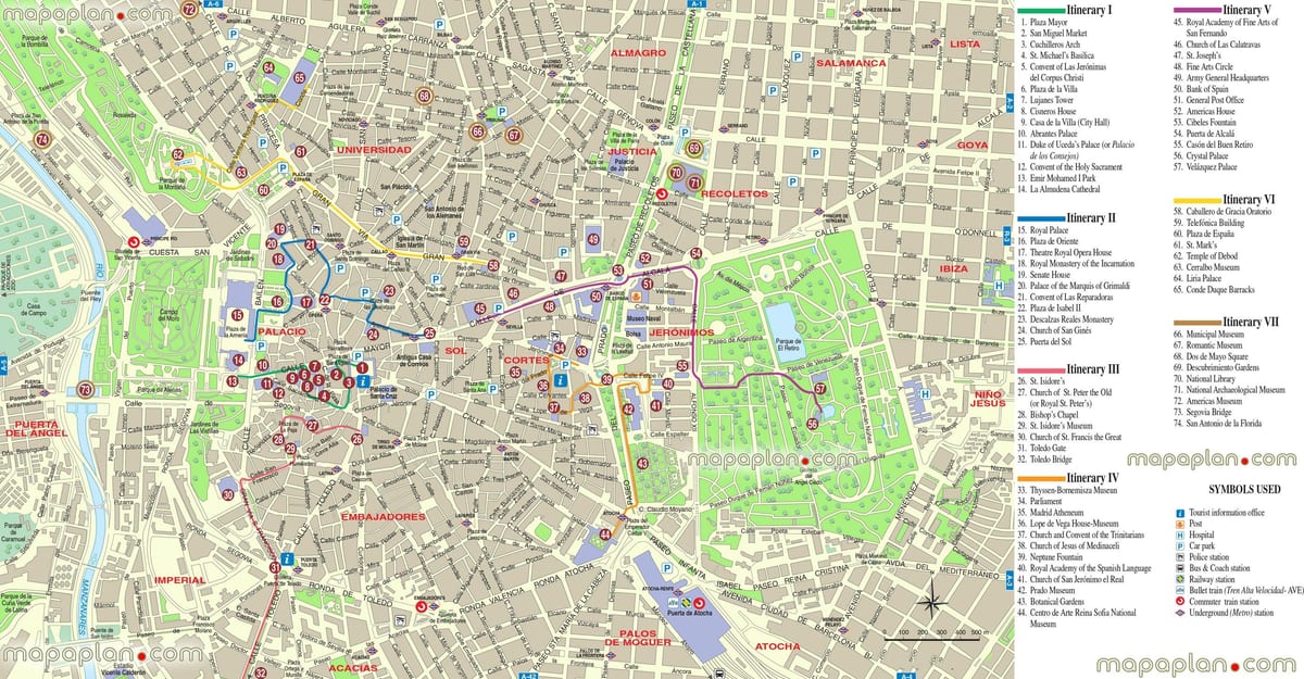 نقشه مادرید map offline
