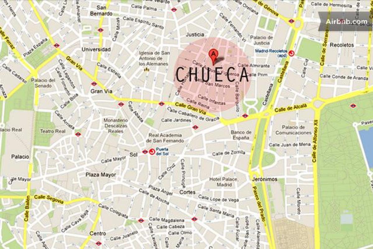 مادرید chueca نقشه