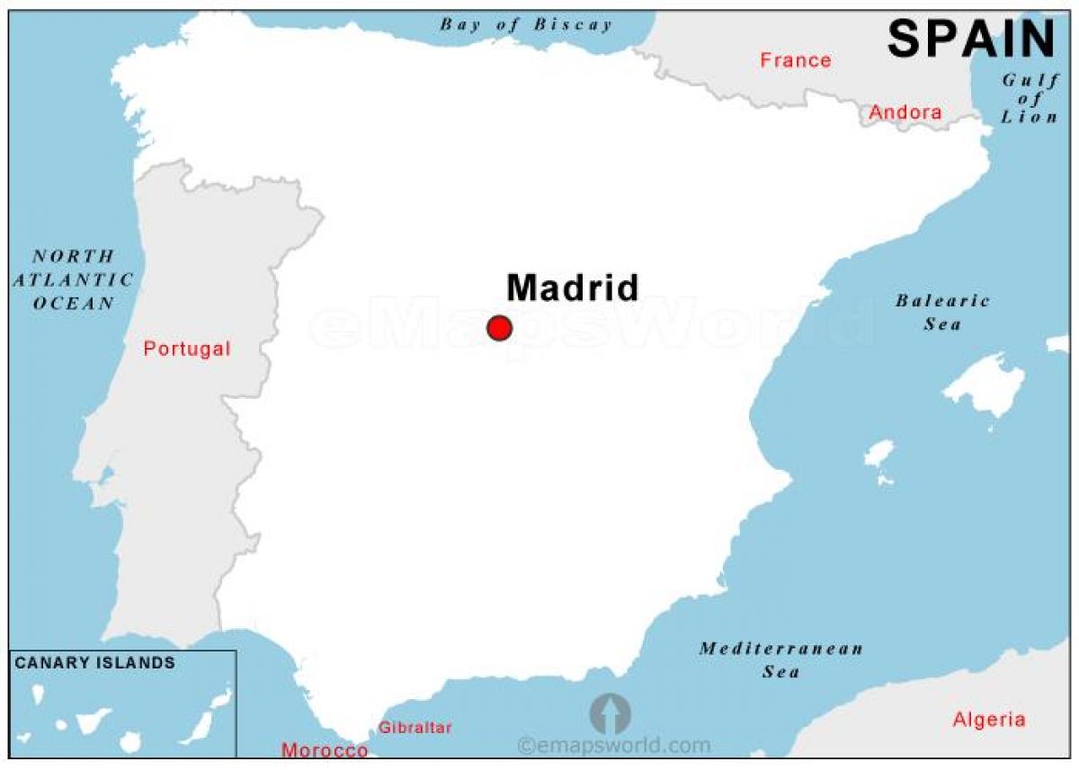 نقشه از پایتخت اسپانیا