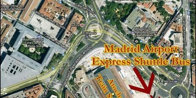 Puerta de اتچا ایستگاه قطار نقشه