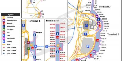 مادرید, فرودگاه بین المللی نقشه