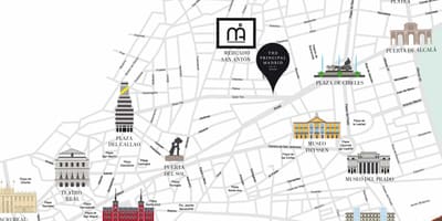 نقشه plaza del sol Madrid