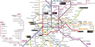 مادرید اسپانیا نقشه مترو