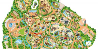 نقشه از باغ وحش مادرید