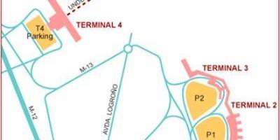 فرودگاه مادرید ترمینال نقشه