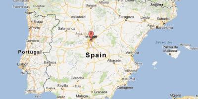 مادرید اسپانیا نقشه جهان